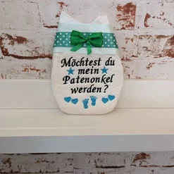 Windel bestickte zur Taufe