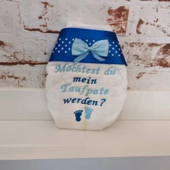 Windel bestickte zur Taufe