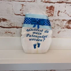 Windel bestickte zur Taufe