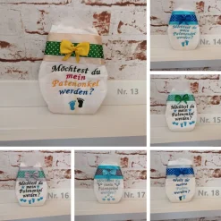 Windel bestickte zur Taufe