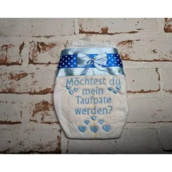 Windel bestickte zur Taufe