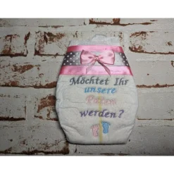 Windel bestickte zur Taufe