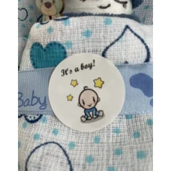 Windelbaby It's a boy – Handgemachtes Geschenk zur Geburt für Jungen, Zugabe zum Geldgeschenk