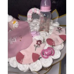 Windelbouquet für Mädchen