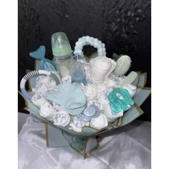 Windelstrauß für Jungs – Einzigartiges Geschenk zur Geburt oder Babyshower