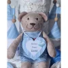 Windeltorte Junge Schloss blau personalisiert – Geschenk zur Babyparty mit Kuschelbärchen