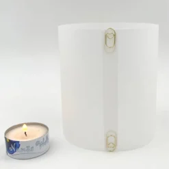 Windlicht aus Transparentpapier mit Elch Happy Holidays DIY Versand per Post möglich