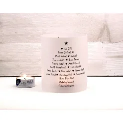 Windlicht Lichthülle Weihnachtsbaum international