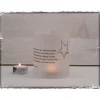 Windlicht mit Gedicht Theodor Storm "Vom Himmel"