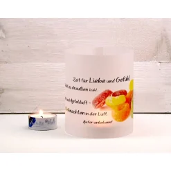 Windlicht Weihnachten Gedicht Zeit für Liebe...