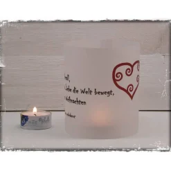 Windlicht Weihnachten Gedicht Überall wo Liebe...