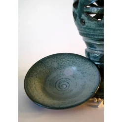 Windlichtpokal aus Keramik Lichtdekoration sehr schön als Tischdekoration für eine festliche Tafel