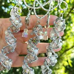 Windspiel Hochzeitsdeko Suncatcher Herz Feng shui celtic handmade Sonnenfänger Geschenk