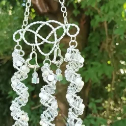 Windspiel Hochzeitsdeko Suncatcher Herz Feng shui celtic handmade Sonnenfänger Geschenk