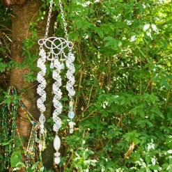 Windspiel Hochzeitsdeko Suncatcher Herz Feng shui celtic handmade Sonnenfänger Geschenk