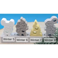 Winter Steckerchen Pastell – Handgemachte Deko zum Sammeln & Verschenken