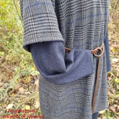 Winter Tunika Wolle kariert – Wikinger Stil, für Herren,Toraxacum