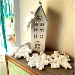 Winter/Weihnachtsdeko, Schneeflocken gehäkelt