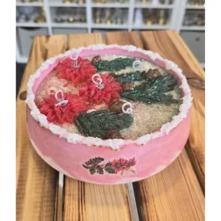 Winter/Weihnachtskerze - Weihnachtsstern - Handgegossen