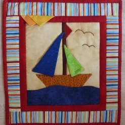 Winterzeit Kleiner Wandbehang mit lustigem Schneemann