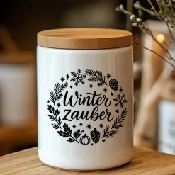 Winterzeit saisonaler Aufkleber Fensterbild für die Weihnachts- und Adventszeit