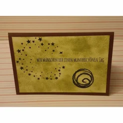 Wir wünschen dir einen wunderschönen Tag - Geburtstagskarte