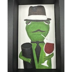 Witzige Geschenkverpackung für Essenseinladung oder Gutschein – Mafiosi-Frosch