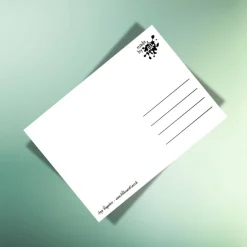 Witzige Osterkarte mit Pinguin & Karotte auf edlem Naturpapier - Ostern & Frühling