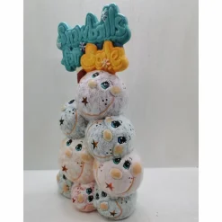 Witziger Schneeballturm zum Beleuchten