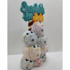 Witziger Schneeballturm zum Beleuchten