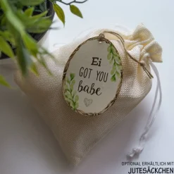 Witziges Osteranhänger Set aus Holz / Holzeier mit witzigen Sprüchen als Osterdeko, Geschenkanhänger oder Ostergeschenk