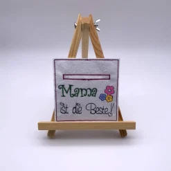 Wünscheerfüller Filzkarte – Geldgeschenk & Gutscheinverpackung für Mama | Handgemacht & Nachhaltig