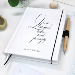 Wochenkalender & Terminplaner | Extras | personalisiert | verzweigte Struktur schwarzweiss | Hardcover A5 Jahr 2026