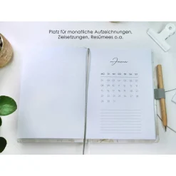 Wochenkalender & Terminplaner 2026 A5 Hardcover Wochenübersicht personalisiert Wolken | viele Extras