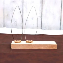 Wohn Deko Motivationsgeschenk Hasenohren Aufsteller Mutmacher Aufmunterung Holz