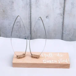 Wohn Deko Motivationsgeschenk Hasenohren Aufsteller Mutmacher Aufmunterung Holz