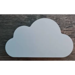 Wolke in verschiedenen Größen in weiß - Pastelltöne möglich