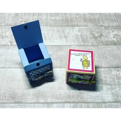 Würfelbox Geschenkbox mit Magnetverschluss zum Geburtstag kleine Geschenkverpackung 7x7 cm