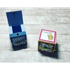 Würfelbox Geschenkbox mit Magnetverschluss zum Geburtstag kleine Geschenkverpackung 7x7 cm