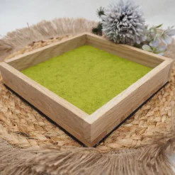 Würfelbrett – Hochwertige Würfelunterlage aus Eiche & Filz | Geräuschdämpfendes Würfelpad