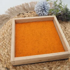 Würfelbrett aus Eiche & Filz – Geräuschdämpfende Würfelunterlage für Brettspiele & Reisen