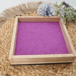 Würfelbrett aus Eiche & Filz – Geräuschdämpfende Würfelunterlage für Brettspiele & Reisen