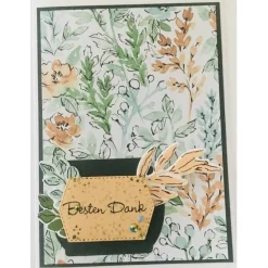 Wunderschön Florale   Danke Karte Handgefertigt mit Stampin'Up!