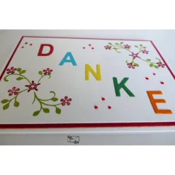 Wunderschöne  bunte  Danke Karte Handgefertigt mit Stampin'Up!