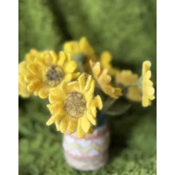 Wunderschöne gefilzte Sonnenblume Herbstdeko Erntedankfest