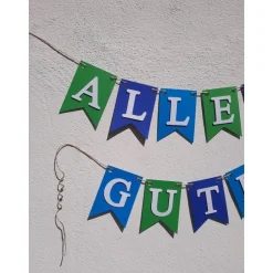 Wunderschöne Girlande Alles Gute in frischen Farben #Ruhestand #Abschied #Geburtstag #Rente #Reise #Umzug #NeuerJob #Kol