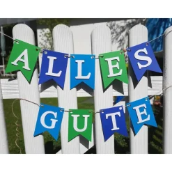 Wunderschöne Girlande Alles Gute in frischen Farben #Ruhestand #Abschied #Geburtstag #Rente #Reise #Umzug #NeuerJob #Kol