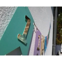 Wunderschöne Girlande zum ersten Geburtstag in Pastellfarben mit goldenen Zahlen 1. Geburtstag Wild One