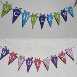 Wunderschöne Girlande zum Schulanfang auf Wunsch personalisiert mit Wunschnamen