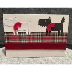 Wunderschöne Karte, Handarbeit mit Umschlag, Motiv: Terrier, Hund